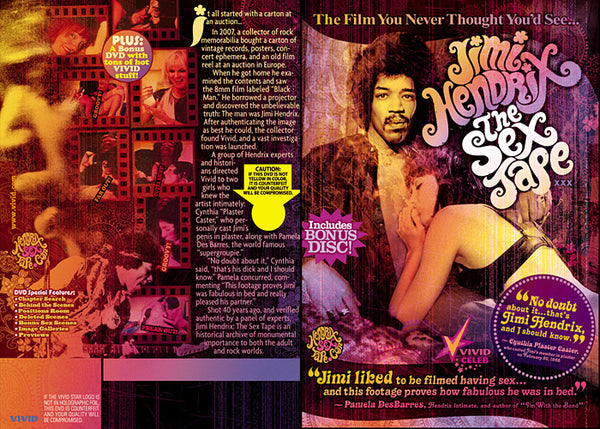 Jimi Hendrix The Sex Tape (2 Disc Set) Vivid - Celebrity Factory Sealed DVD