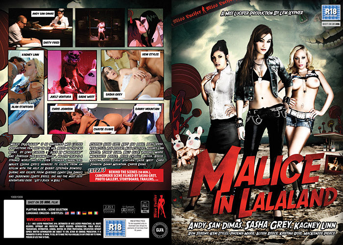 Malice In Lalaland (Hardback Book Case. With Comic Book) Vivid - Catalog Sealed DVD - Discontinued