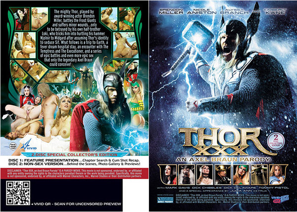 Thor XXX (2 Disc Set) Vivid - Parody Factory Sealed DVD
