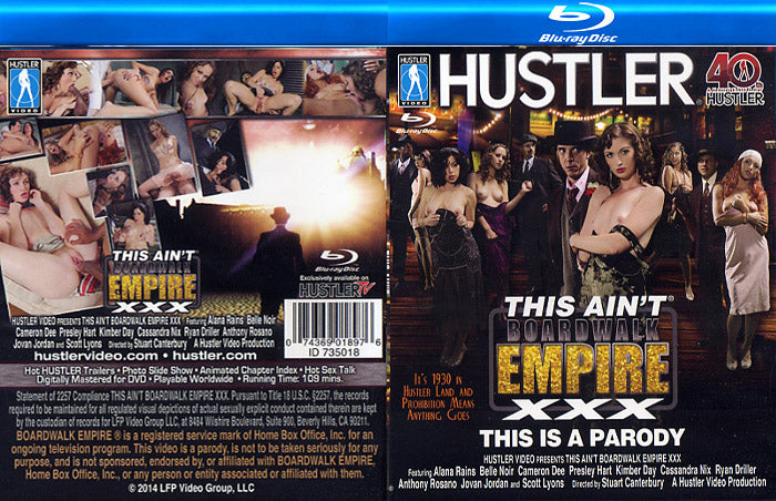 This Ain't Boardwalk Empire XXX (Blu-Ray) Hustler Blu-Ray Sealed DVD Direct from the Manufacturer