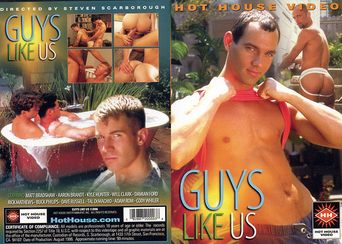 Guys Like Us Hot House - Gay Factory Sealed DVD - Active
