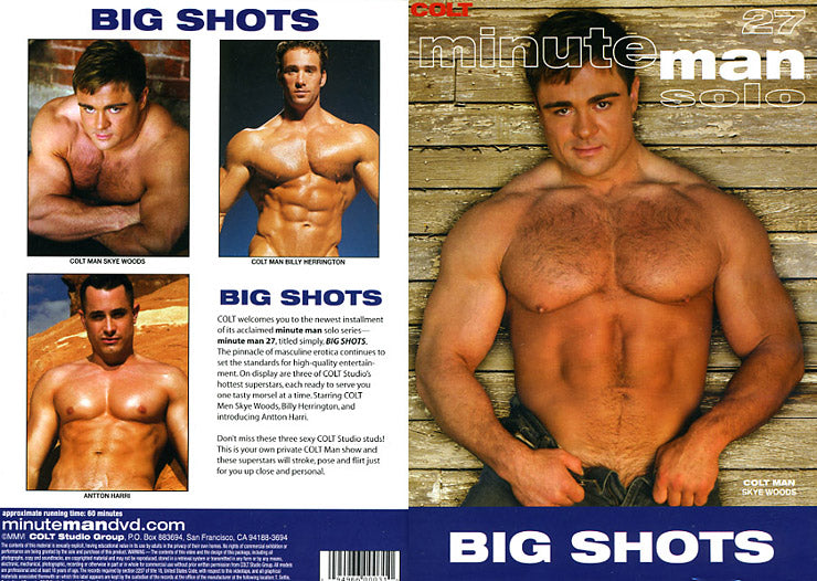 Minute Man 27: Big Shots Colt Studios Sealed DVD - Active (Means Still in Stock from the Studio)