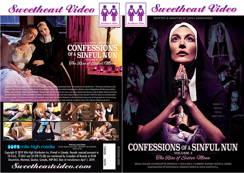Confessions Of A Sinful Nun 2 Sweetheart Sealed DVD - Active (Means Still in Stock from the Studio)