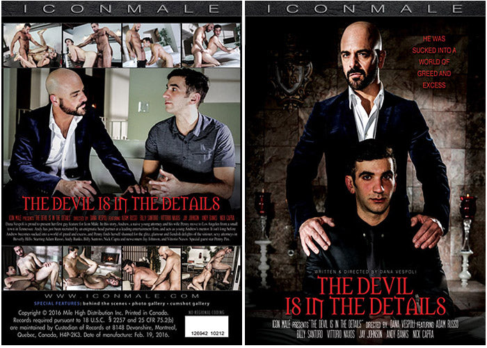 The Devil Is In The Detail Icon Male Sealed DVD - Active (Means Still in Stock from the Studio)
