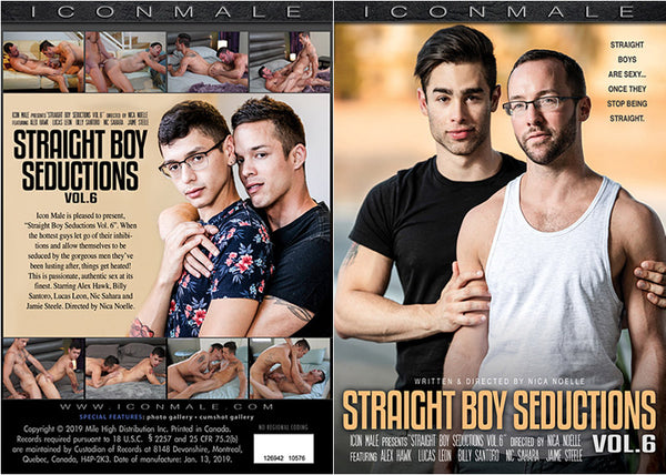 Straight Boy Seductions 6 Icon Male Factory Sealed DVD - September Special