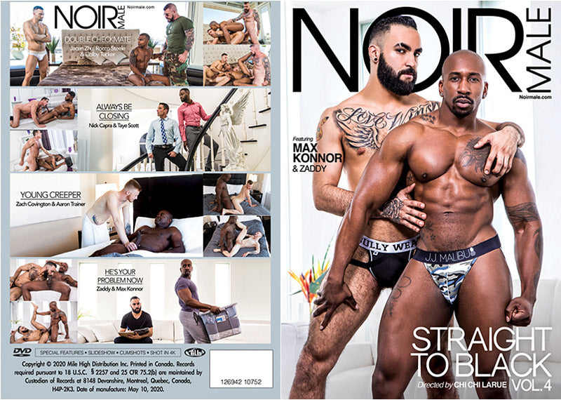Straight To Black 4 Noir Male - Sealed DVD Active