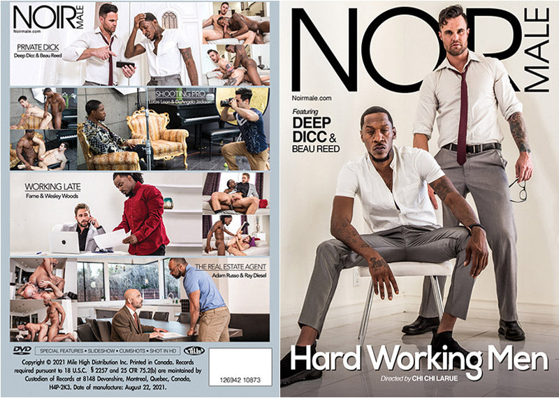 Hard Working Men 1 Noir Male Factory Sealed DVD - Active