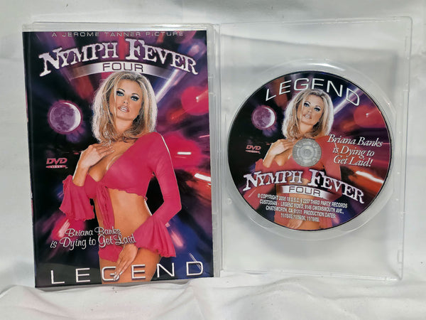 Nymph Fever 4 (Briana Banks) Legend. Original DVD and Cover.  New Clear Case.  DVD Condition is 4/5