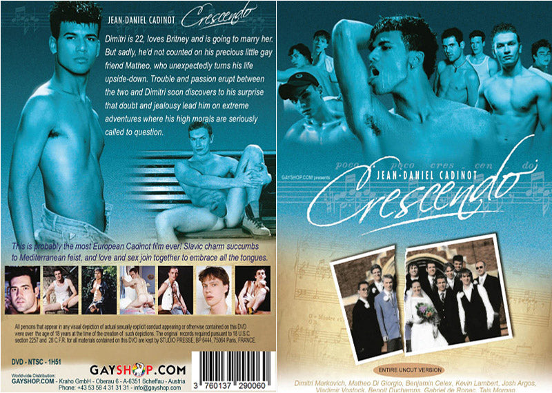 Crescendo Cadinot - Classic Gay Sealed DVD - Active (Means Still in Stock from the Studio)