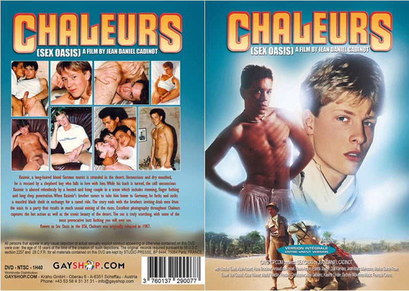 Chaleurs (Sex Oasis) Cadinot - Classic Gay Factory Sealed DVD - Active