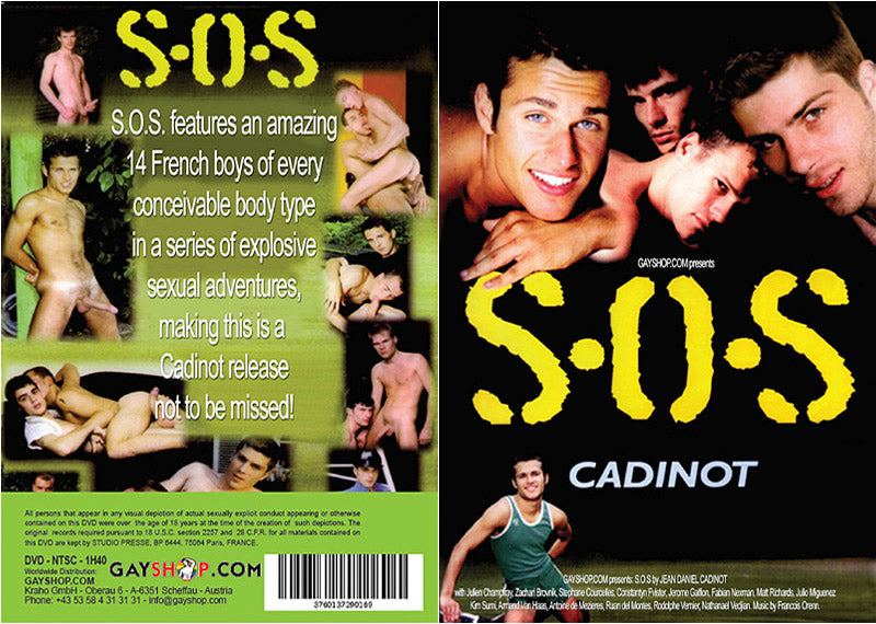 S.O.S Cadinot - Classic Gay Sealed DVD - Active