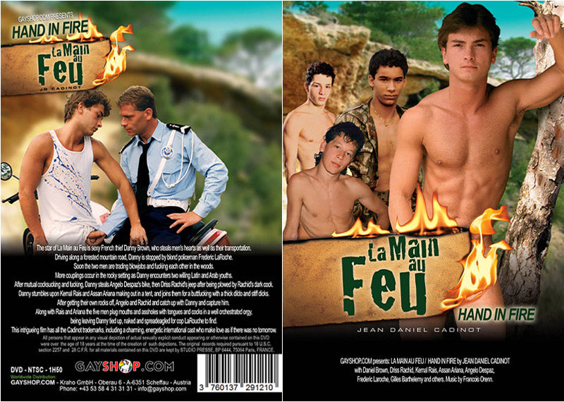 La Main Au Feu (Hand In Fire) Cadinot - Classic Gay Sealed DVD - Active