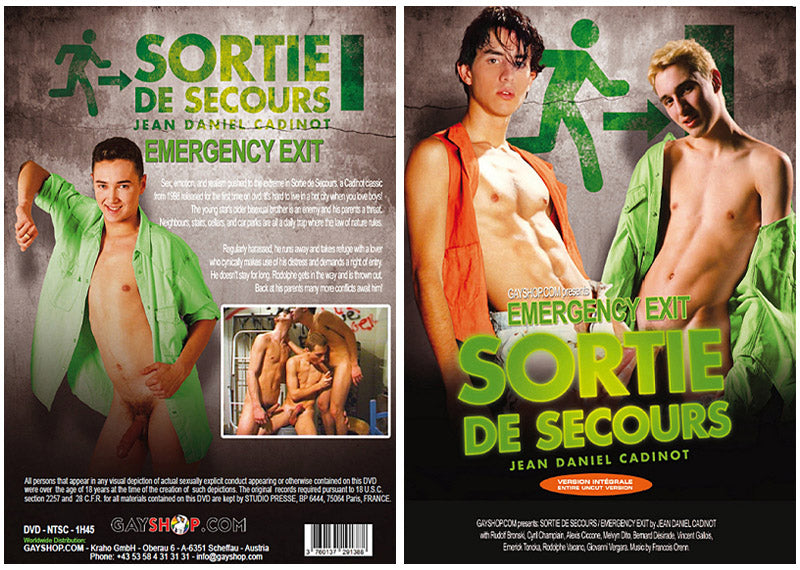 Sortie De Secours (Emergency Exit) Cadinot - Classic Gay Sealed DVD - Active