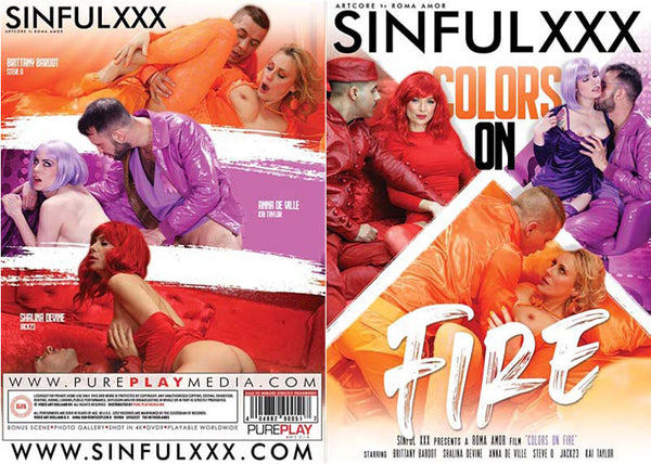 Colors On Fire SinfulXXX - New Factory Sealed DVD