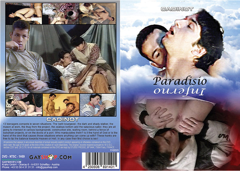 Paradisio Inferno Cadinot - Classic Gay Factory Sealed DVD - Active