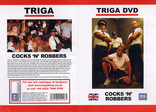 Cocks 'N' Robbers Triga Films - Gay Factory Sealed DVD