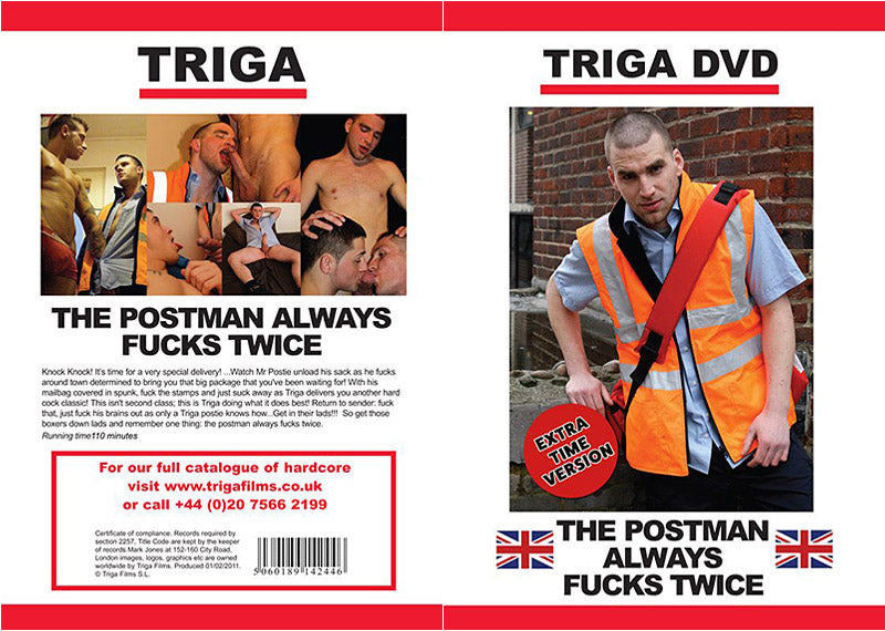 The Postman Always Fucks Twice Triga Films - Gay Sealed DVD - Active (Means Still in Stock from the Studio)