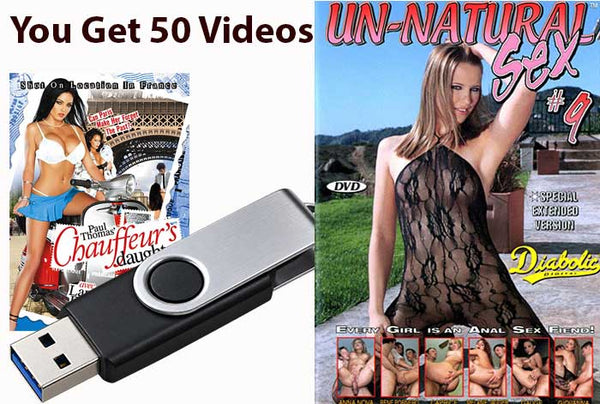 50 Regular Porn, Straight, White Performer Videos on a USB Flash Drive.  This is for your computer. (Copy)