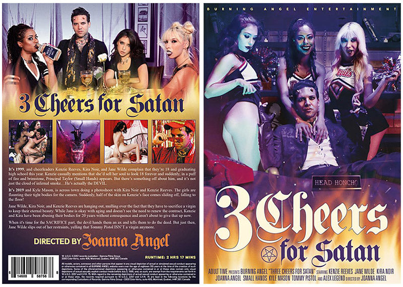 3 Cheers For Satan Burning Angel Sealed DVD, Active (Still Available from the Studio)