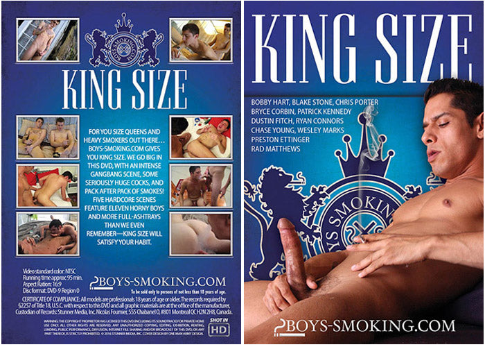 King Size Boys Smoking - Gay Factory Sealed DVD - Active