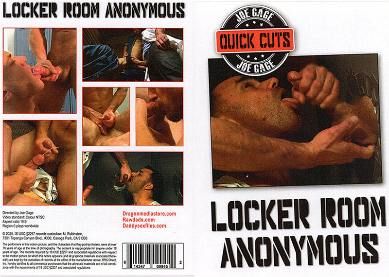 Locker Room Anonymous Joe Gage Quick Cuts Sealed DVD - Active (Means Still in Stock from the Studio)