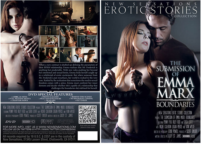 The Submission Of Emma Marx: Boundaries New Sensations - Romance Sealed DVD - Active (Means Still in Stock from the Studio)