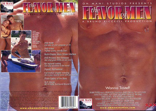The Flavor Of Men Oh Man Studio - Gay Factory Sealed DVD - June Special (Wholesale Item, Cannot be combined with NonWholesale Items)
