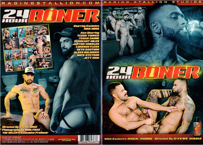24 Hour Boner Raging Stallion - Gay Sealed Gay DVD