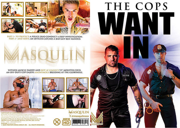 The Cops Want In Masqulin - Gay Factory Sealed DVD - September Special