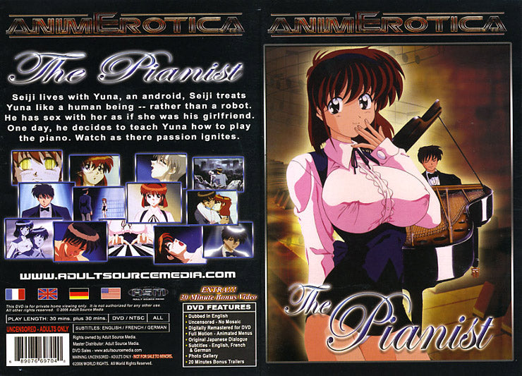 The Pianist AnimErotica - Anime Discontinued DVD Comes with Orginal DVD, Cover Artwork Insert and Case, Guaranteed Authentic