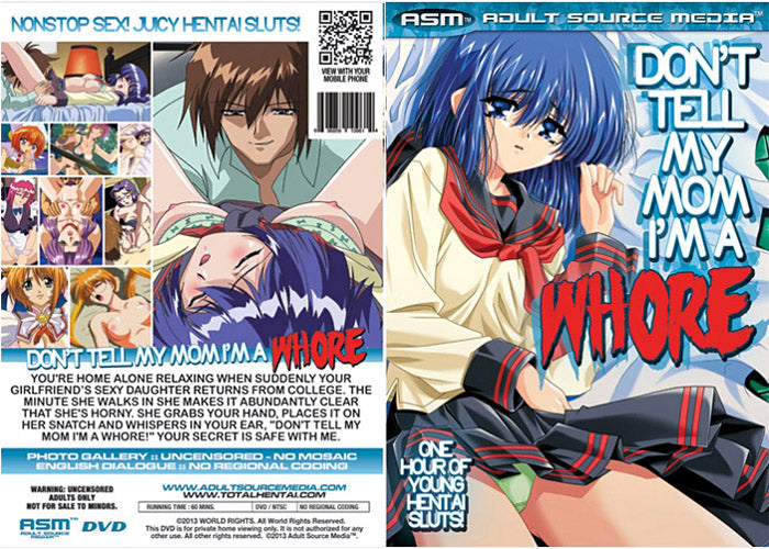 Don't Tell My Mom I'm A Whore 1 ASM - Anime Factory Sealed DVD - Active