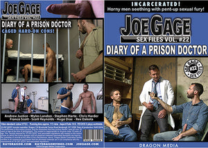 Joe Gage Sex Files 22: Diary Of A Prison Doctor Dragon Media - Gay Factory Sealed DVD - Active