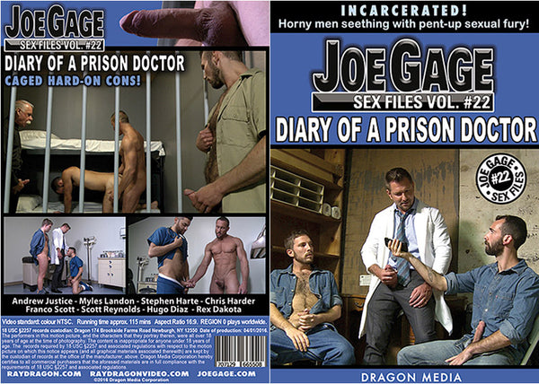 Joe Gage Sex Files 22: Diary Of A Prison Doctor Dragon Media - Gay Factory Sealed DVD