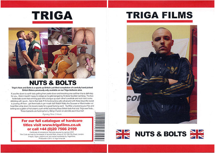 Nuts & Bolts Triga Films - Gay Sealed DVD - Active (Means Still in Stock from the Studio)