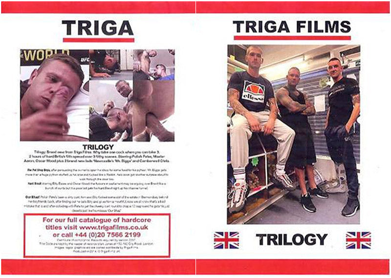 Trilogy Triga Films - Gay Factory Sealed DVD - Active