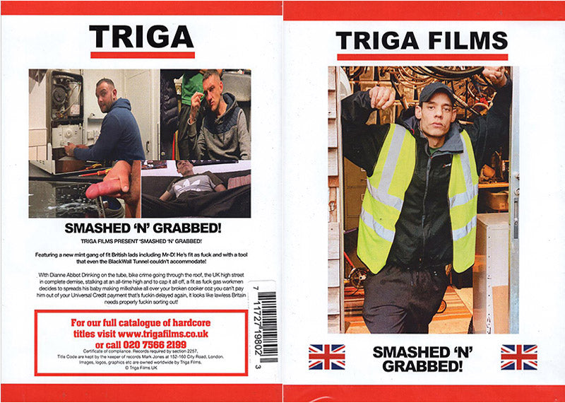 Smashed N Grabbed Triga Films - Gay Sealed DVD - Active