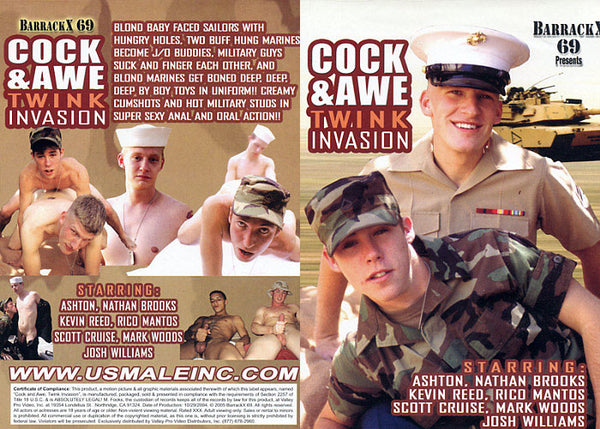 Cock & Awe Twink Invasion Barrack X 69 - Gay Factory Sealed DVD