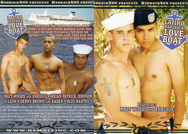 Latino Bareback Love Boat Barrack X 69 - Gay Factory Sealed DVD