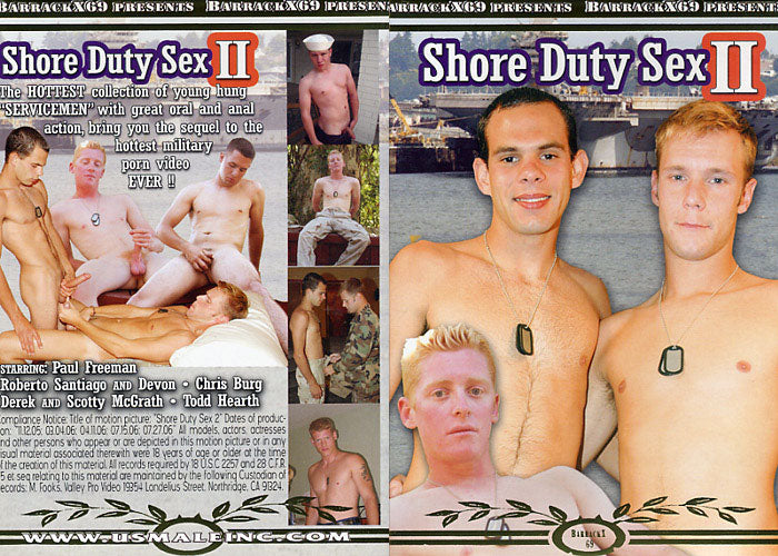 Shore Duty Sex 2 Barrack X 69 - Gay Sealed DVD - Active (Means still in stock from the Studio)  - October Special