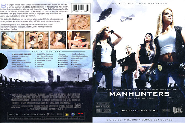 Manhunters (3 Disc Set) Wicked - Blockbuster Factory Sealed DVD - Active