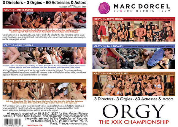 Orgy The XXX Championship 1 Marc Dorcel - European Factory Sealed DVD