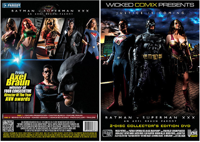 Batman V Superman XXX (2 Disc Set) Wicked - Blockbuster Factory Sealed DVD - Active