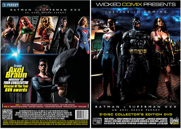Batman V Superman XXX (2 Disc Set) Wicked - Blockbuster Factory Sealed DVD