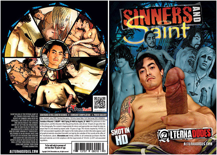 Sinners And Saint Alterna Dudes - Gay Factory Sealed DVD - Active