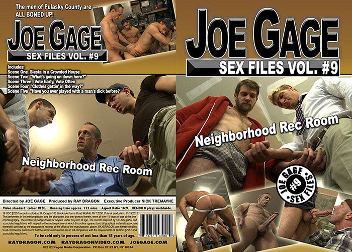 Joe Gage Sex Files 9: Neighborhood Rec Room Dragon Media - Gay Sealed DVD - Active (Means Still in Stock from the Studio)