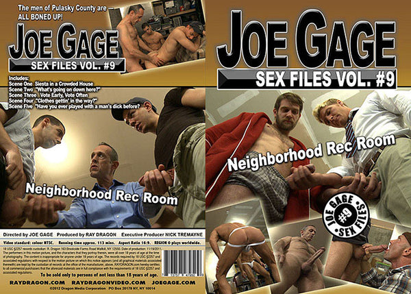 Joe Gage Sex Files 9: Neighborhood Rec Room Dragon Media - Gay Factory Sealed DVD