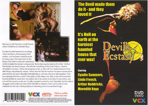 Devil's Ecstasy VCX - Classic Factory Sealed DVD