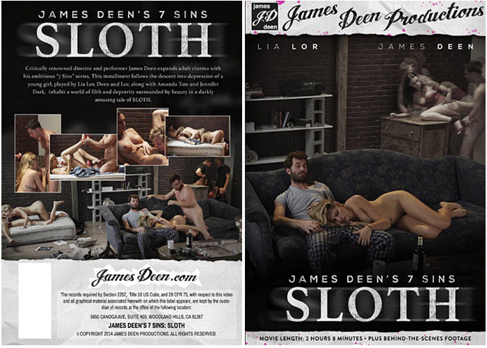 James Deen's 7 Sins: Sloth James Deen - Gonzo Sealed DVD - Active