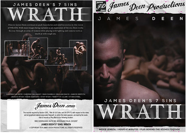 James Deen's 7 Sins: Wrath James Deen - Gonzo Factory Sealed DVD