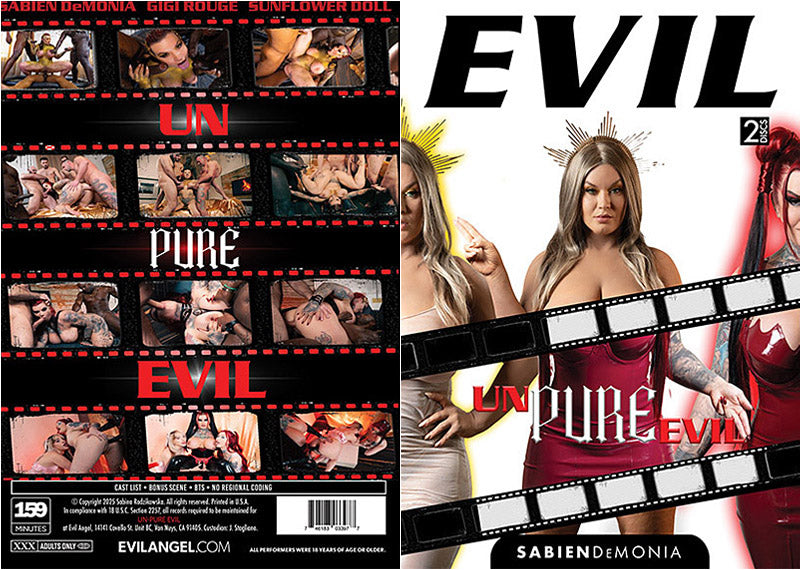 Un Pure Evil (2 Disc Set) Evil Angel Sealed DVD - Active (Means Still in Stock from the Studio)